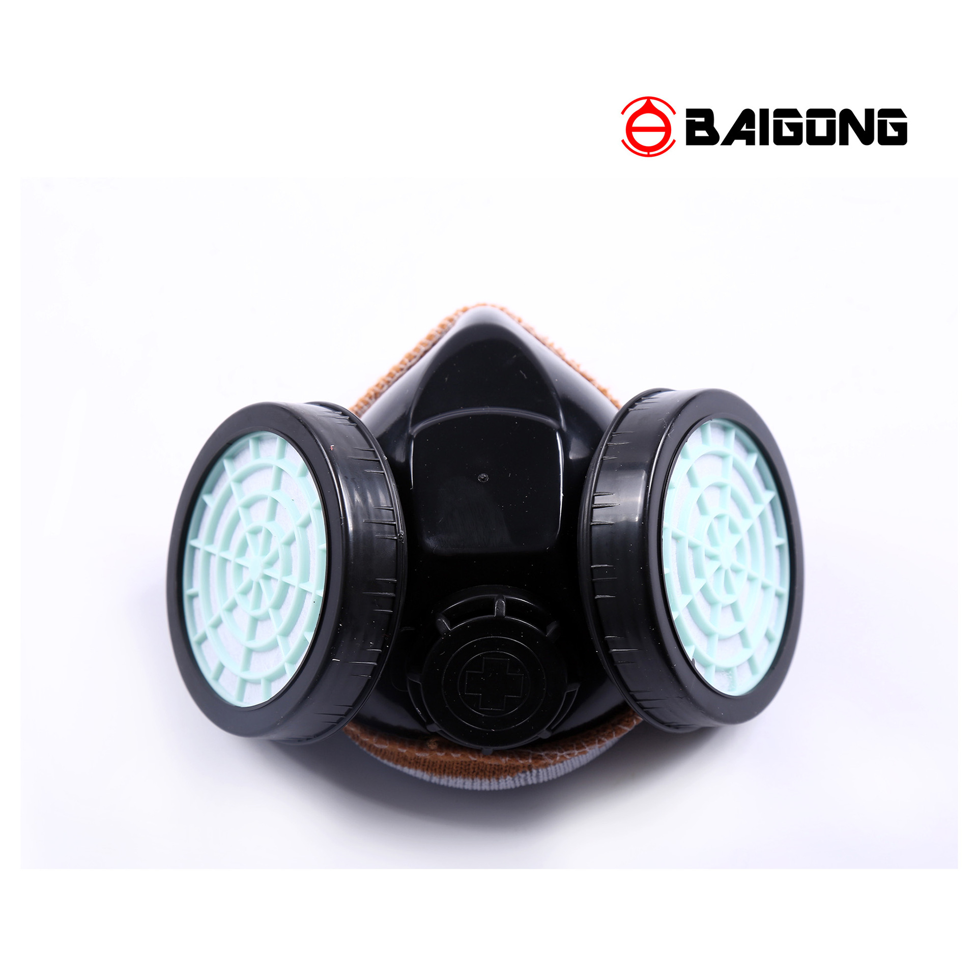 百工双管防尘半面具 防尘面具 呼吸防护 劳保防尘半面具 防尘批发