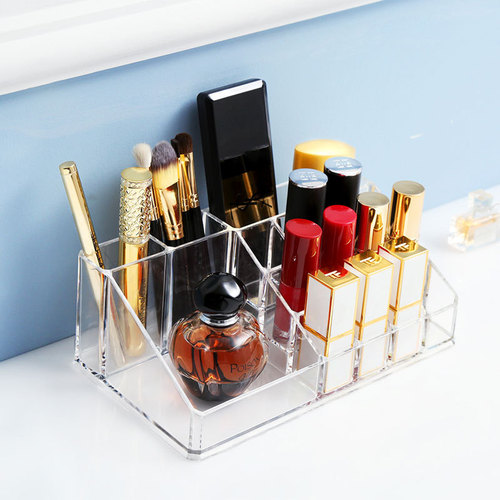 Japanese-style home cosmetic makeup brush lipstick storage box shelf plastic box desk organizer manufacturer wholesale