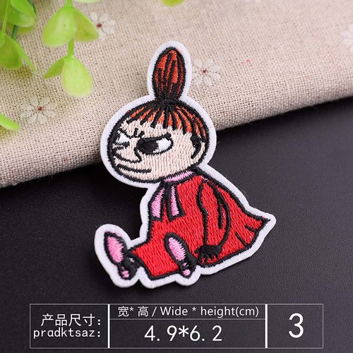 Yixiu cartoon computer embroidery chapter cute little girl animal clothes decoration patch sticker embroidery cloth sticker embroidery