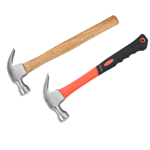 Nail-picking claw hammer manufacturer Boli wholesale pure steel forged 0.25-0.75 wooden handle red envelope plastic handle claw hammer