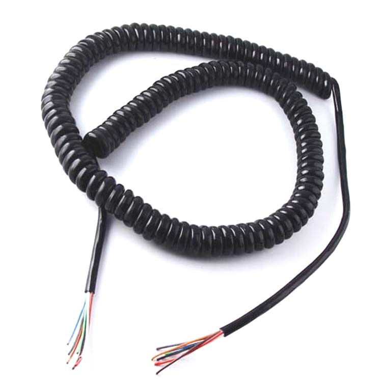 深圳厂家直销 电话弹簧线 环保纯铜  PVC弹簧曲线