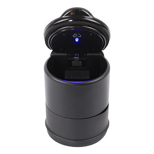 Car ashtray, car interior accessories, car LED with light, plastic, portable, personalized, creative, high temperature resistant, with lid