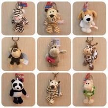 Foreign trade NIC plush small animal pendant keychain car key chain doll pendant bleat sheep key chain