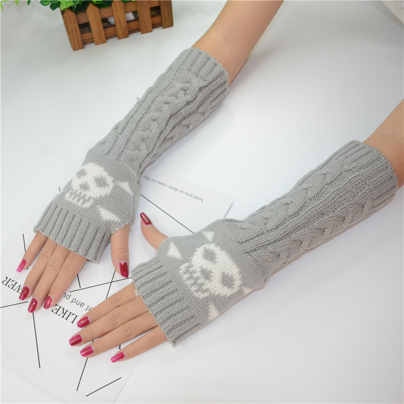 Yifan Otoño e Invierno deportes al aire libre ciclismo cálido estilo coreano cráneo personalizado de media longitud de punto opresleeve hombres y mujeres manga del brazo