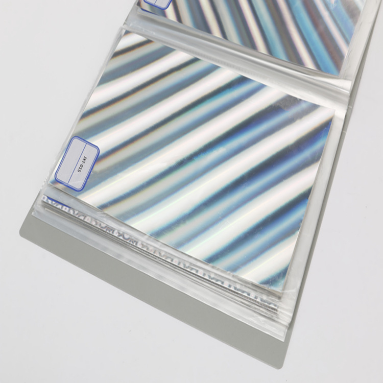 诸暨透明硅油离型膜 条纹PET无版缝镭射膜电子外层包装薄膜