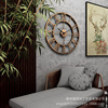 Retro pocket watch, industrial creative decorations for living room, American style, simple and elegant design