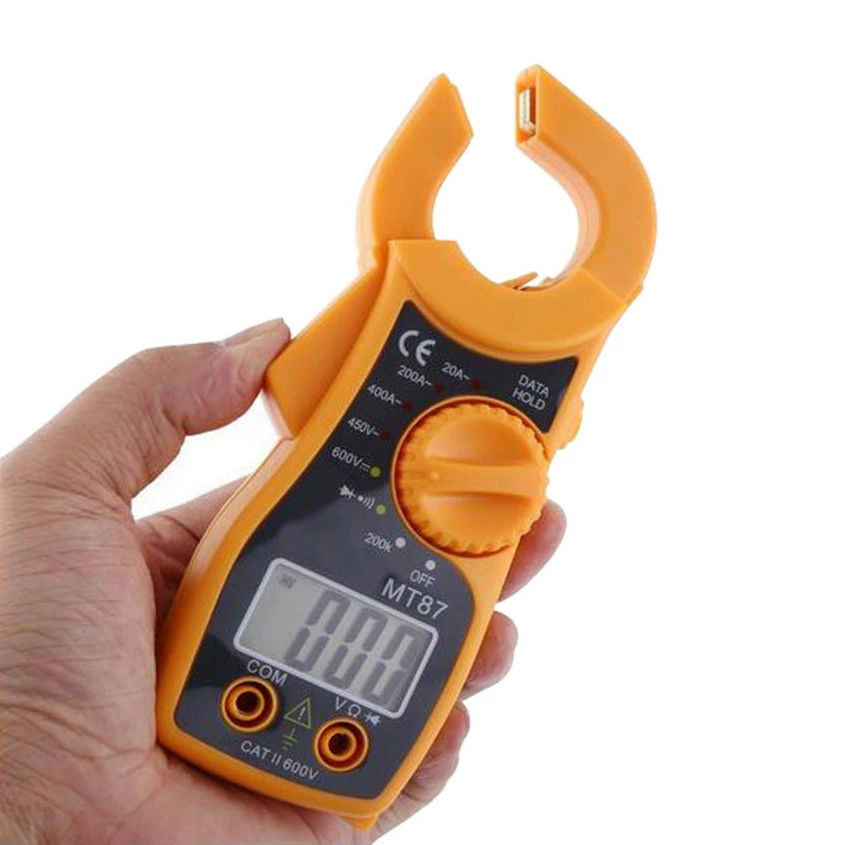 MT87 Токоизмерительные клещи Цифровые токоизмерительные клещи из кремниевой стали листовой эмалированный провод портативный дизайн с полной защитой