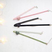 超仙日系软妹项链爱心贴布绒带项圈CHOKER短款锁骨链颈链脖子饰品