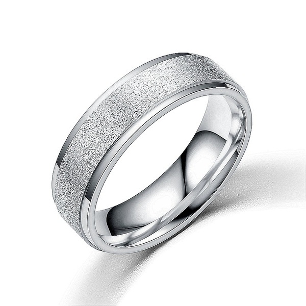 fashionable matte ring stainless steel