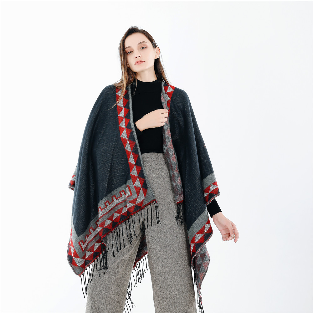 Bufanda de invierno 2024, nueva moda europea y americana, estilo urbano, muy vendida en el extranjero, de color sólido, imitación de cachemira, cálida.