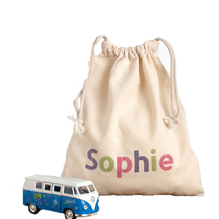 定新款创意环保饰品抽绳包装布袋 手提广告布袋麻布束口袋批发