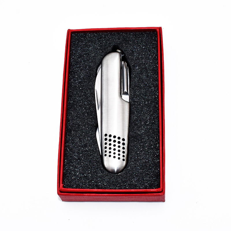 7开不锈钢多功能小刀 多功能野营小刀 户外折叠礼品小刀