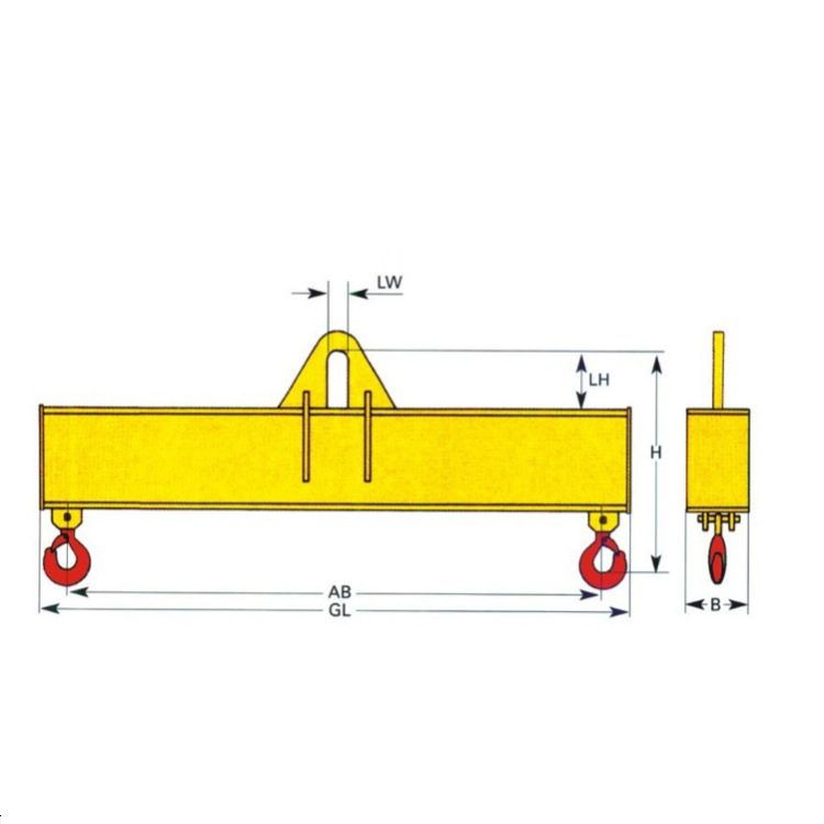 神州供应设计起重横梁吊具 单双梁 H梁 T型梁 定转子横梁厂家直销