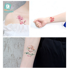 Cross-border sourced waterproof unicorn sticker, fresh and cute animal and flower arm tattoo sticker tattoo