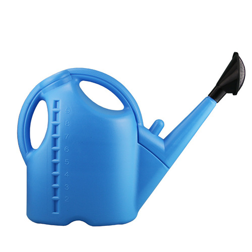 Plastic watering kettle large capacity long mouth thickened shower watering kettle vegetable blow molding watering kettle shower gardening household