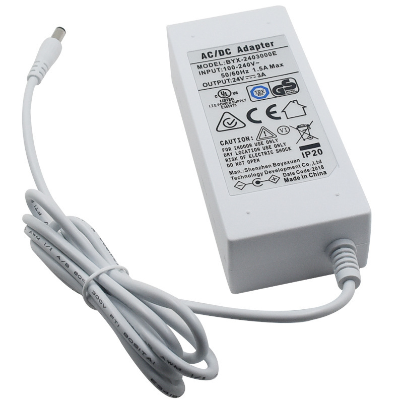 Table interview 24V3A power adapter 110V/220V AC to 24V3A DC electrical appliance
