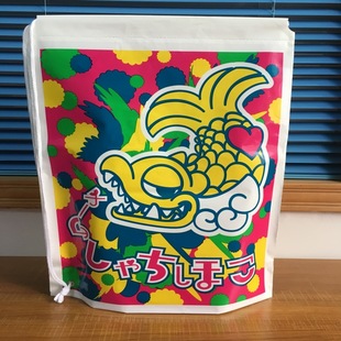 Ldpe Milky White White Material Colorful Printed Pattern String Bag 40*50cm Size Factory Direct Sales Available Wholesale