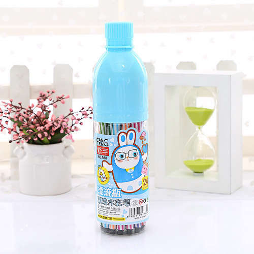 Wholesale variety of new children's washable watercolor pens creative floating bottle lucky bottle painting and drawing set