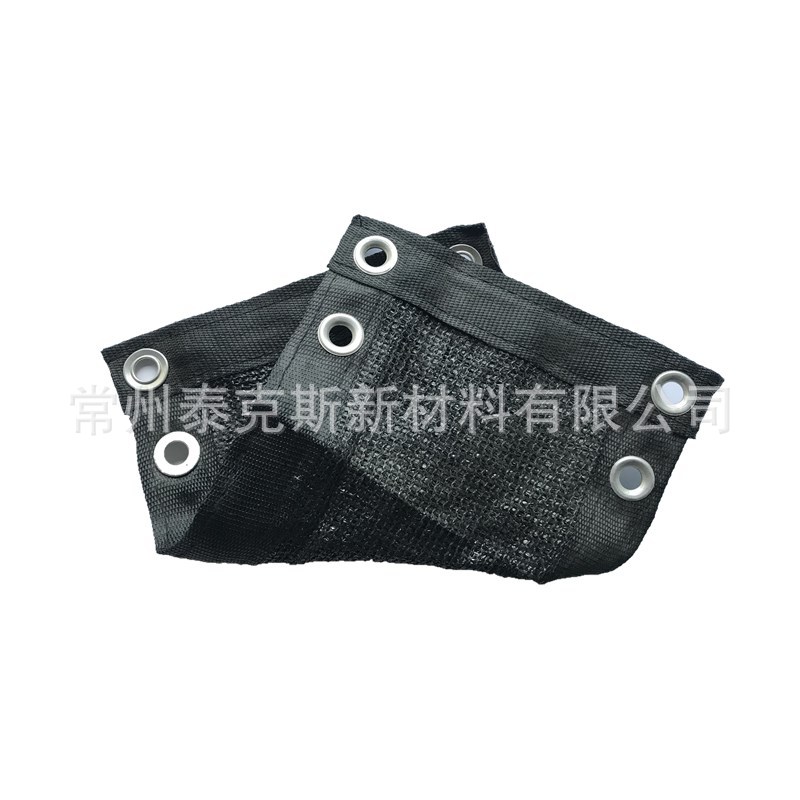 遮阳网厂家黑色全新料扁丝遮阳网围栏网隐私网包边打扣户外