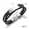 Fashionable universal bracelet, woven glossy jewelry engraved, European style, simple and elegant design
