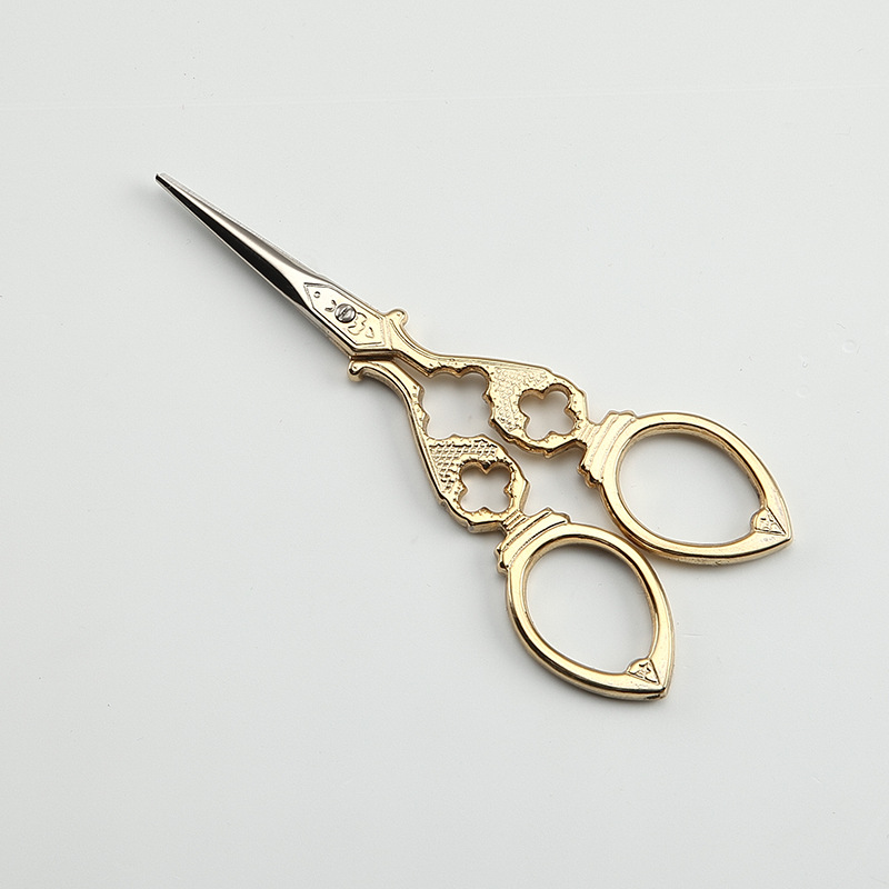 新毅ハサミレトロハサミ金メッキ刺繍ハサミステンレスミニハサミアンティーク先ハサミ卸売り