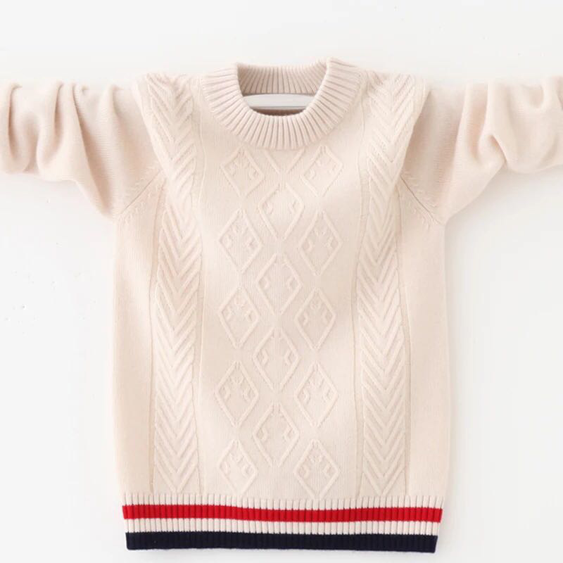 Demi-season children's knitted sweater for boys