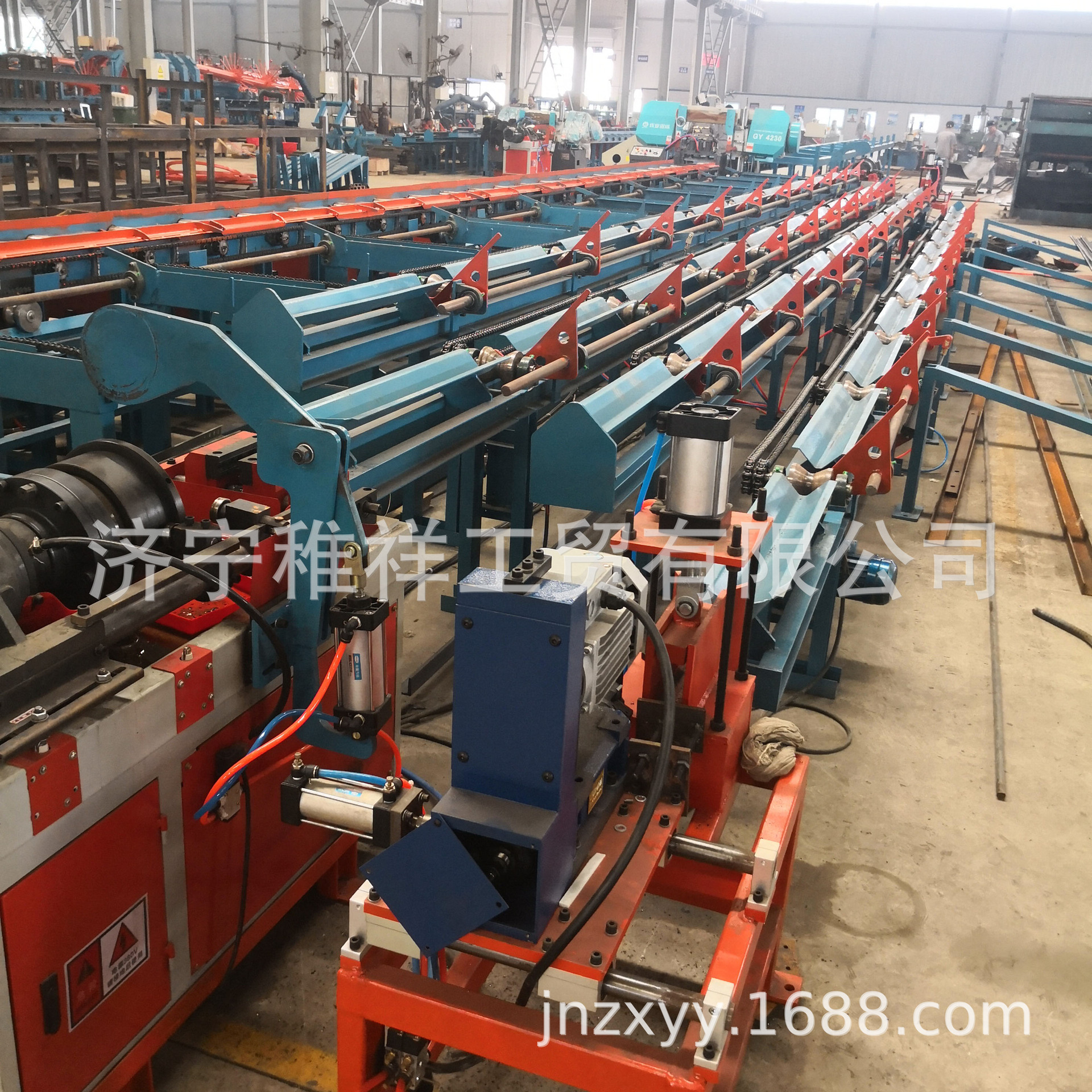 全自动钢筋套丝锯切生产线 数控锯切套丝打磨一体机 锯切生产线