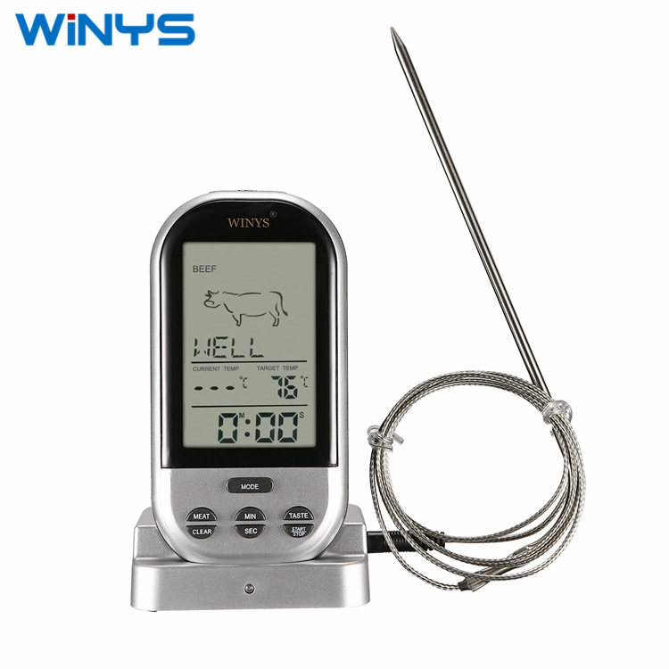YS104 Wireless Barbecue BBQOven Thermometer Electronic Digital Display Kitchen Food Food Thermometer