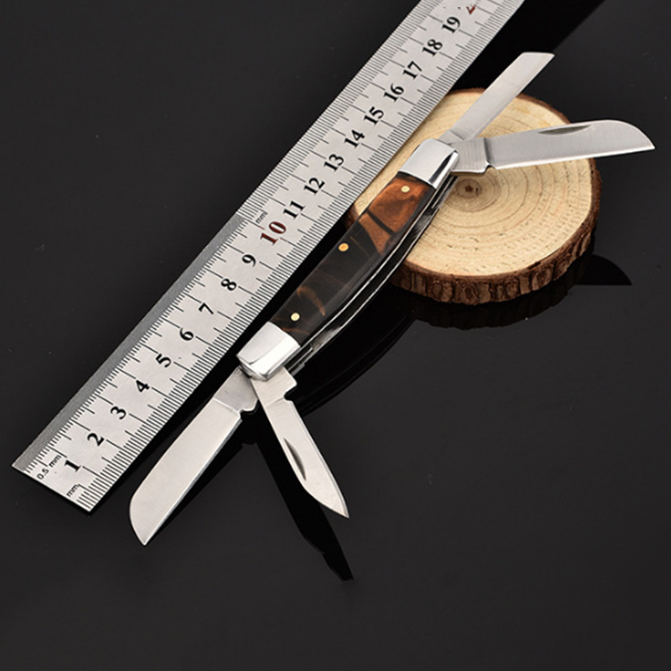 户外刀具不锈钢多功能折刀嫁接刀户外求生小刀便携防身四开折叠刀