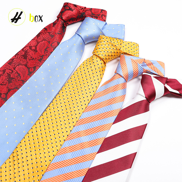 Manufacturers wholesale tie polyester jacquard tie men's casual formal wear professional business tie in stock supply