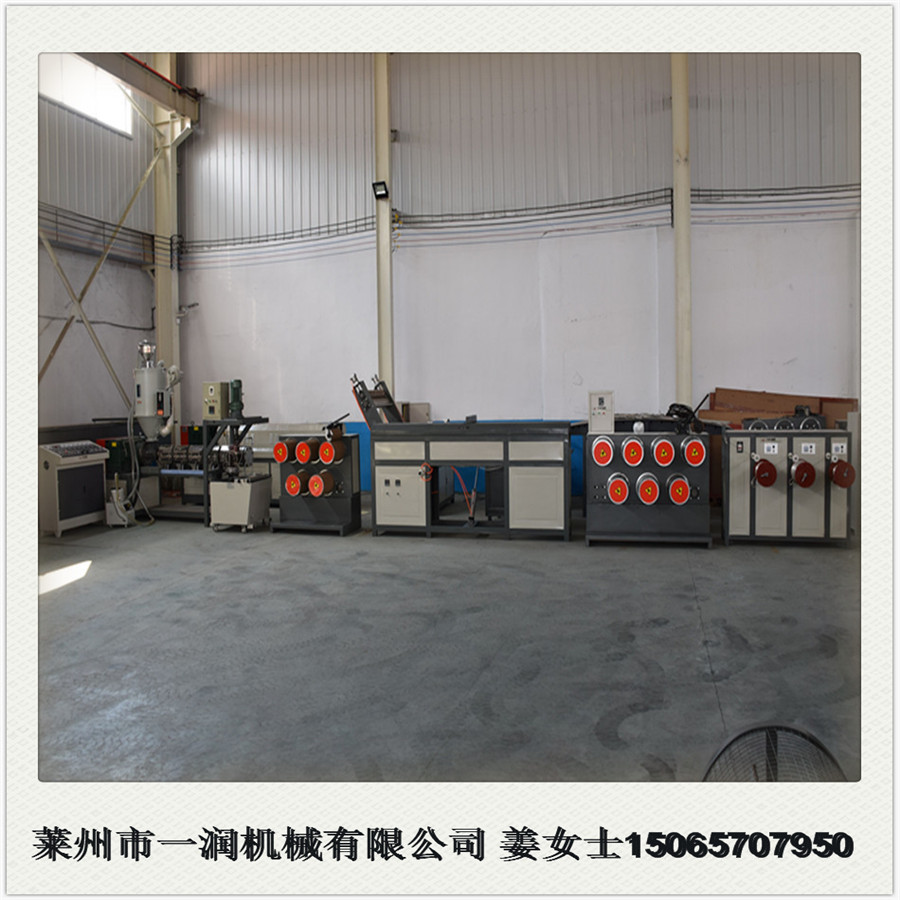 PET刷丝盘刷丝苗拉丝机 PET绳子拉丝机组 聚脂瓶片扫把丝苗拉丝机