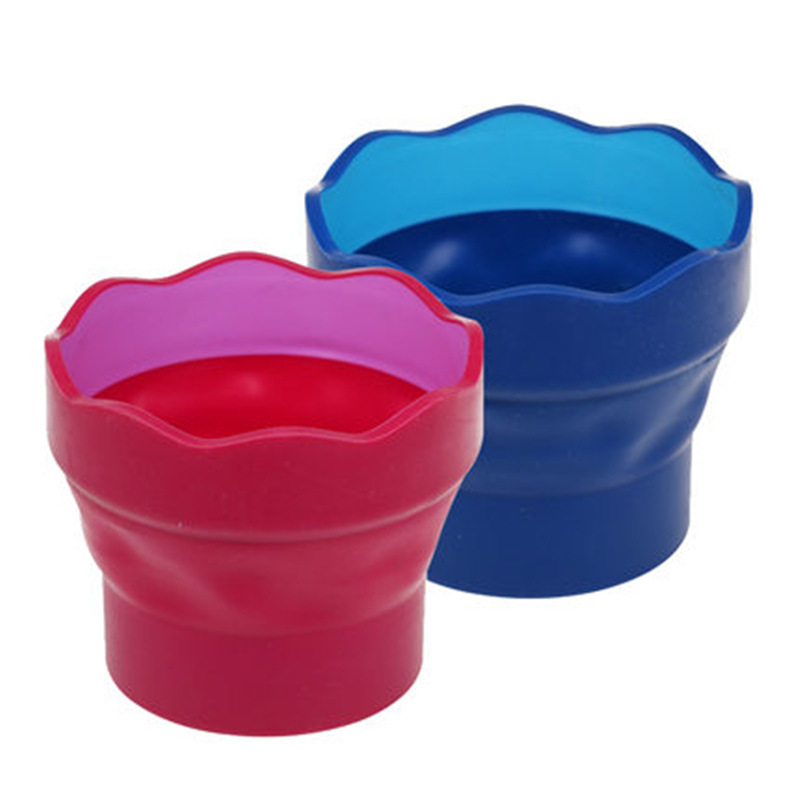 FABER CASTELL FABER-Jia pluma Cubo de lavado plegable taza de agua de pintura de acuarela pluma retráctil Cubo de lavado