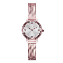 MIKE时尚女士手表复古简约个性学生防水石英表纤薄网带女表腕