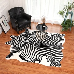 Carpet runner animal carpet simulated whole cowhide pattern carpet coffee table living room bedroom artificial plush carpet
