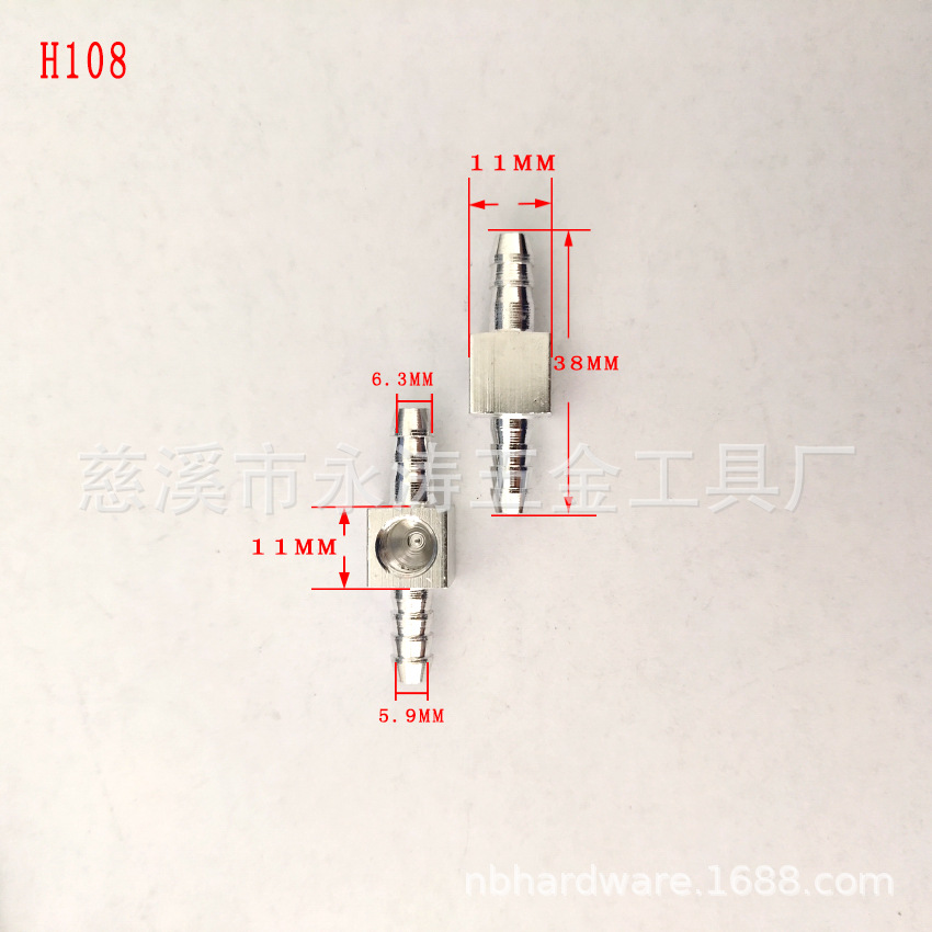 源头厂家供应方钢三通接头 可连接气动软管 连接气表现货量大价优