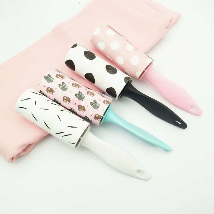 Mini Tear-Off Lint Roller, 30 Sheets, Portable Clothes Hair & Dust Remover, Assorted Patterns