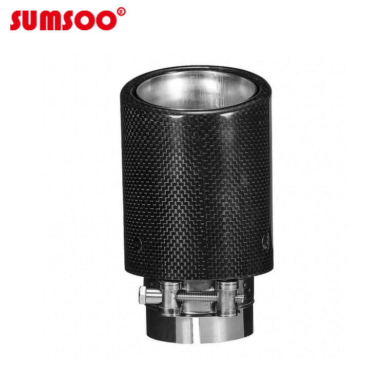 Suministro directo de fábrica 89mm calibre curling boca redonda adecuado para Mercedes-Benz bmw audi Jaguar coche fibra de carbono cola garganta