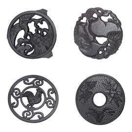 铸铁壶垫玻璃壶铜壶银壶茶锅隔热壶托茶道零配茶具复古壶承批发