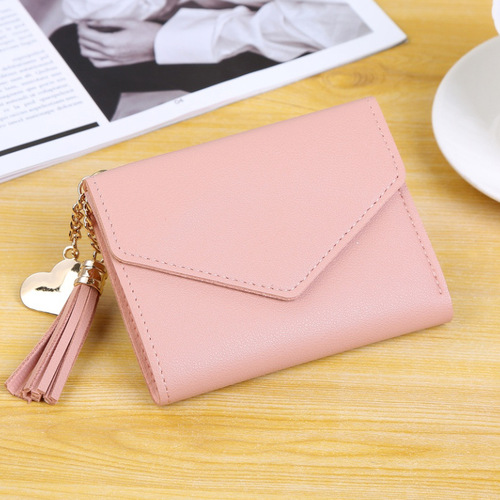 Factory direct sales women's wallet cute student tassel pendant trendy wallet wallet coin purse p