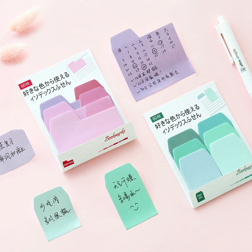 Message note note N times Hello color index gradient color multi-color creative DIY sticky notes cross-border