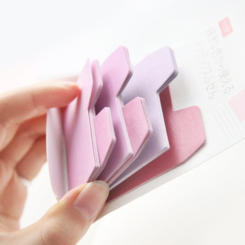 Message note note N times Hello color index gradient color multi-color creative DIY sticky notes cross-border