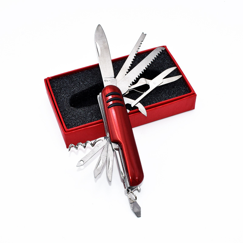 户外11开不锈钢多功能小刀 折叠小刀礼品小刀工具刀户外野营工具