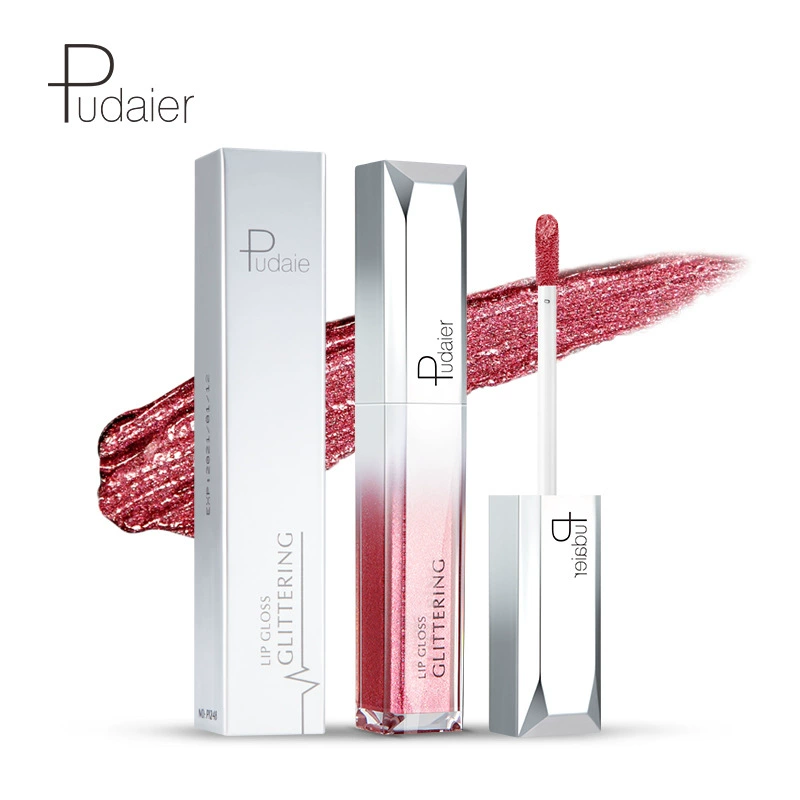 Lip Gloss (Pudaier) Shimmer Pearl Nourishing, 18 Colors, Lip-Volume Enhancing, European Style