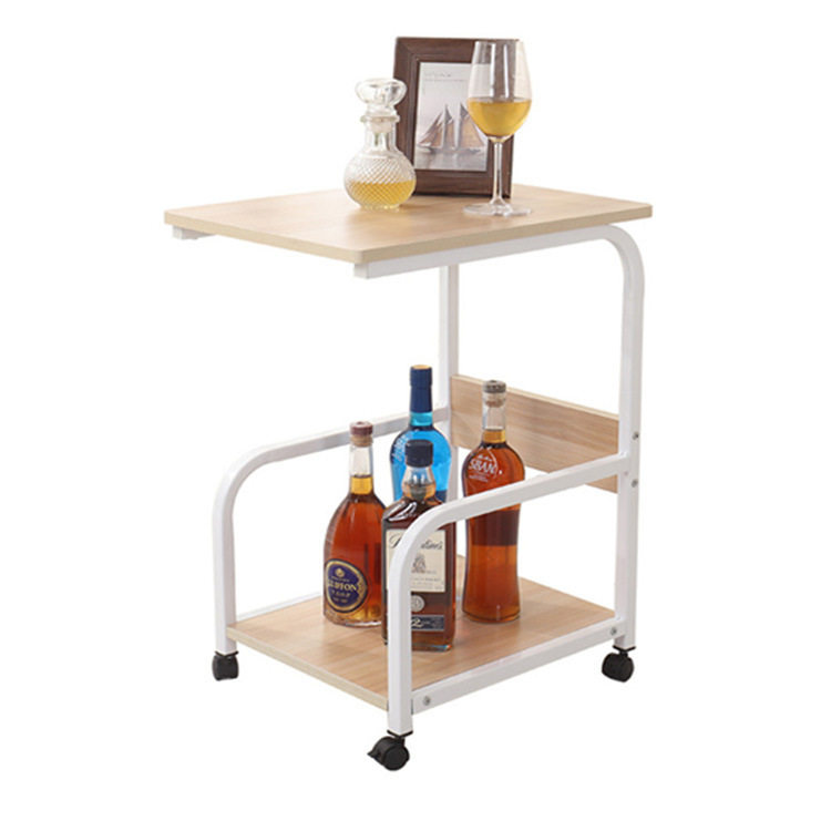 Modern Mobile Coffee Table, Home Office Furniture, Simple Desk for Home Bed, Simple Foldableing Mobile Small Table