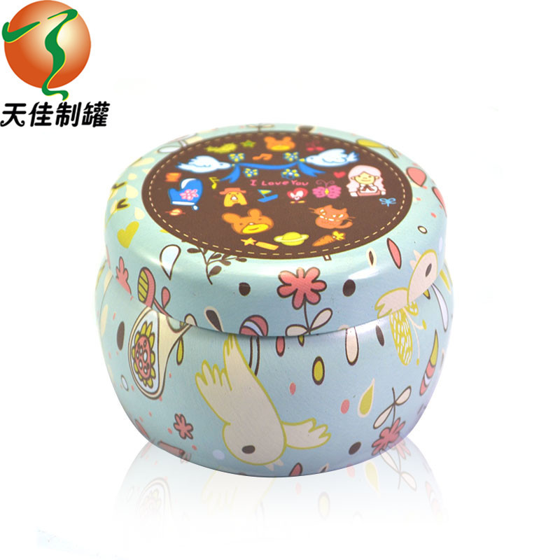 供应马口铁圆形铁盒圆形茶叶包装金属盒防漏气拉伸密封铁皮盒