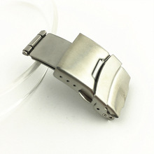 适用精工卡西鸥不锈钢表扣保险扣1618 20 22 24 26mm飞机折叠表扣