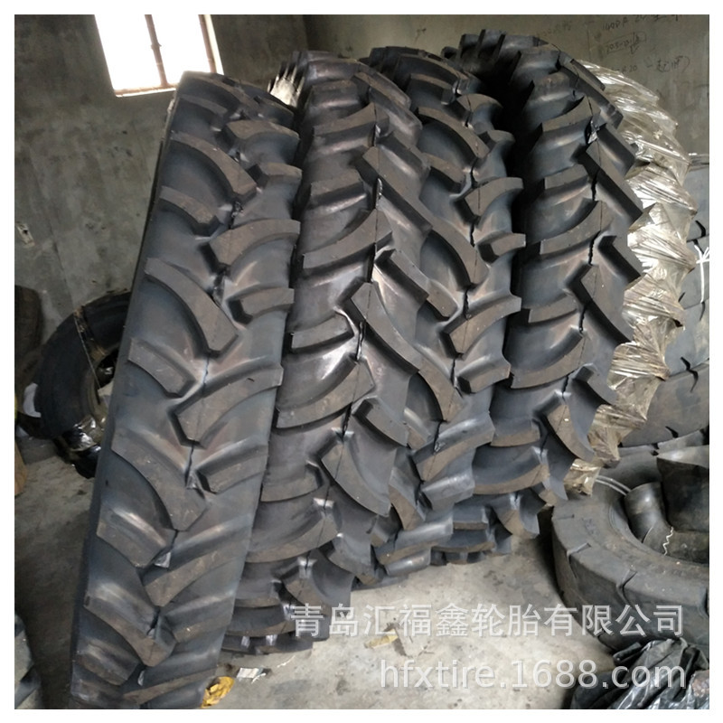 供应12.4-54 采棉机中耕机人字轮胎改装轮胎可配套钢圈