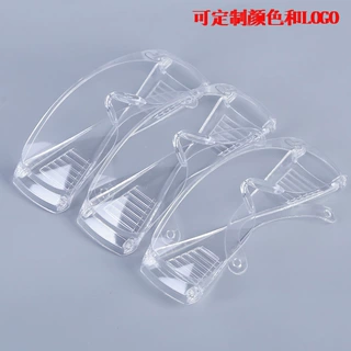 百叶窗透明眼镜防风沙冲击实验防溅安全劳保防护骑行护目防紫外线