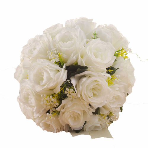 Bouquet bride ribbon beaded Korean wedding simulation rose bouquet photo studio bride bouquet shooting props