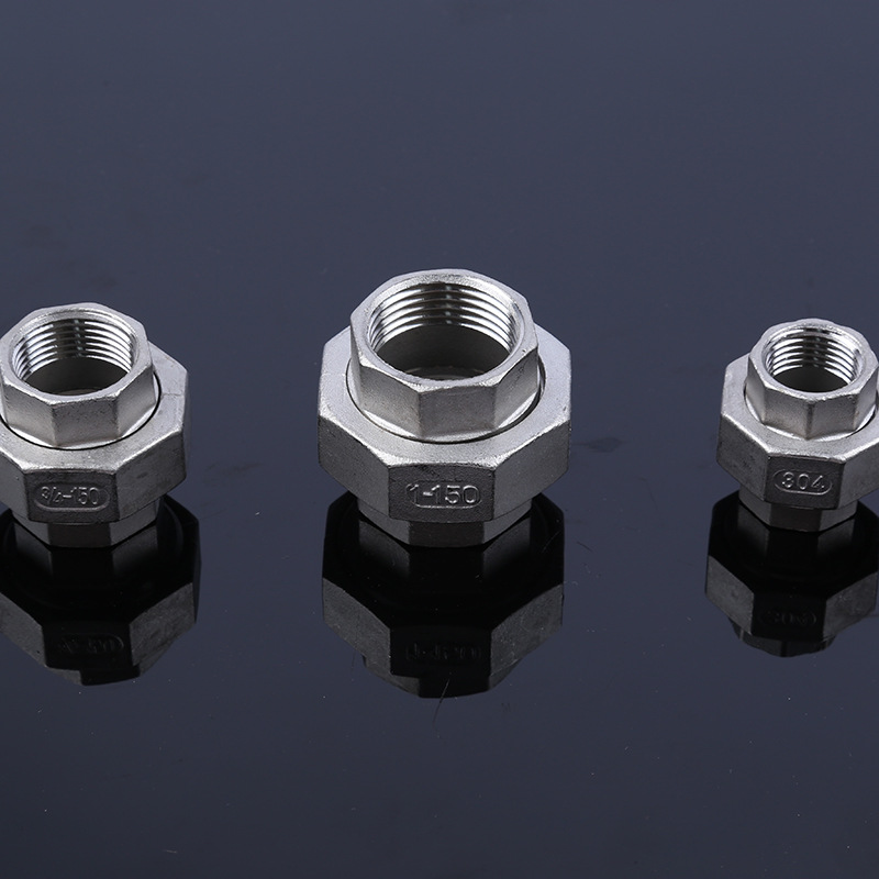 304不锈钢平面活接 多规格耐用连接管件油任批发零售